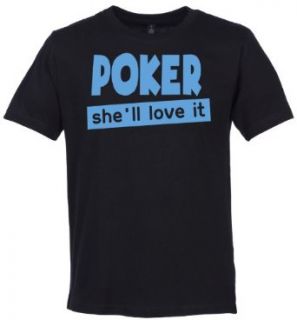 Phunky Buddha Men's "Poker She'll Love It" Organic Cotton T Shirt at  Mens Clothing store