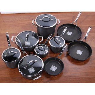 15 Piece Hard Anodized Aluminum ~ Cookware Set Kitchen & Dining