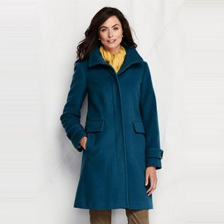 Lands End womens luxe wool walker coat