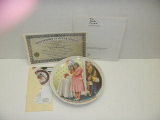 Americas Oldest Name In China Edwin M Knowles Since 1854 (The Sneak Preview) Collector Plate Limited Edition With Certificate Of Authenticity Made In America  Commemorative Plates  