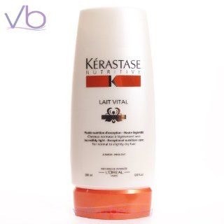 L'Oreal Kerastase Nutritive Lait Vital Incredibly Light Nourishing Care 200ml/6.8oz   for Normal to Slightly Dry Hair  Standard Hair Conditioners  Beauty