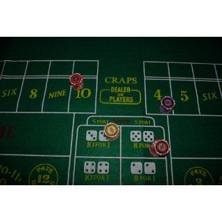 Trademark Poker Craps Layout 36 Inch x 72 Inch  Casino Dice  Sports & Outdoors