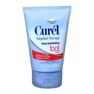 Curel Targeted Therapy Deep Penetrating Foot Cream 3.5 Oz (Pack of 4) Health & Personal Care