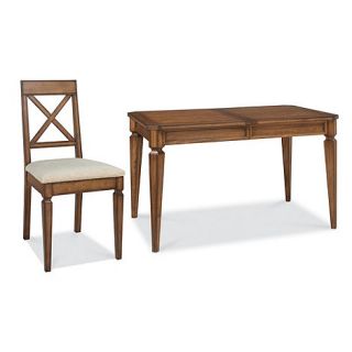 Oak Sophia small extending dining table with cross back chairs