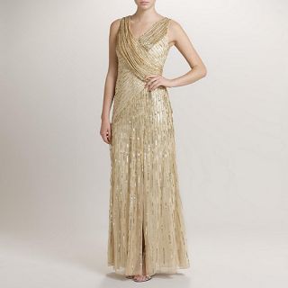 Ariella London Gold Juliet Sequin Long Dress