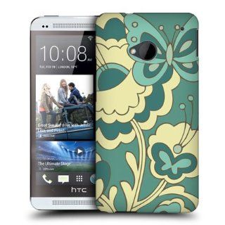 Head Case Designs Butterfly with Flower Bugged Life Hard Back Case Cover for HTC One Cell Phones & Accessories