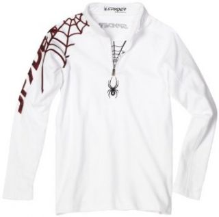 Spyder Boy's A Some Word T Neck, White/Black, Small  Athletic Sweaters  Sports & Outdoors