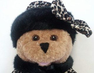 Anastasia Bear In Leopard & Mink Hat and Wrap by Chantilly Lane Musicals NWT 22" Sings Somewhere My Love Toys & Games