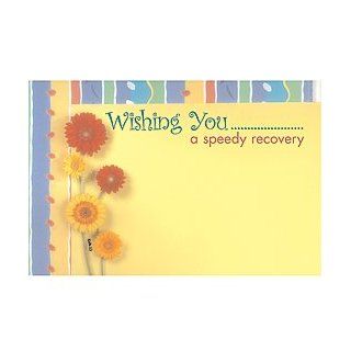 Get Well Soon Dasies Speedy Recovery Enclosure Cards 50 Pack  Gift Supplies