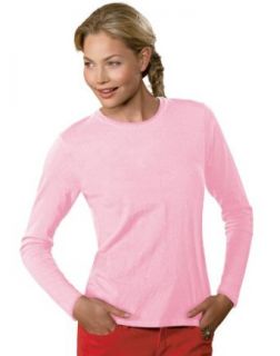 Hanes Women's Long Sleeve T Shirt, M Pale Pink Fashion T Shirts