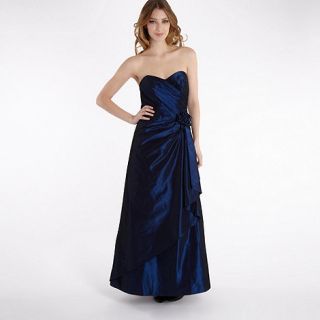 Debut Dark blue taffeta rose ball gown