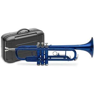 STAGG 77 T BL Bb Trompete, blau, m. Koffer Musikinstrumente