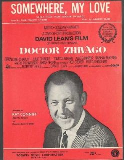 Somewhere, My Love sheet music Doctor Zhivago 1966 Entertainment Collectibles