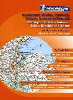 Deutschland. Benelux, sterreich,Schweiz, Tschechische Republik Straen  und Reisatlas Michelin Nationalkarte k.A. Bücher