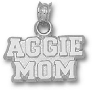 Texas A & M Aggies "Aggie Mom" Pendant   Sterling Silver Jewelry Clothing