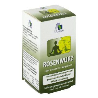 Avitale Rosenwurz Kapseln 200 mg, 60 Stck, 1er Pack (1 x 33 g) Lebensmittel & Getrnke