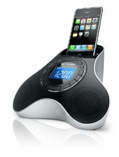 Muse M 105IP Uhrenradio mit iPhone/iPod Dockingstation (Dual Alarm, AUX Eingang) schwarz Heimkino, TV & Video