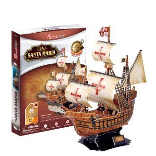 Cubic Fun 3D Puzzle Santa Maria 113tlg das Schiff von Christoph Kolumbus Spielzeug