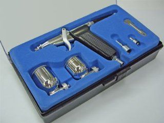 Airbrush Pistolen Komplett Set 116   Inklusive Zubehr   15 30 PSI   Nailart   Bodypainting Baumarkt