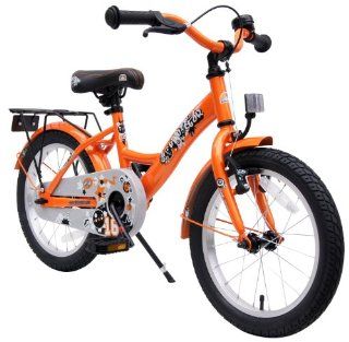 bike*star 40.6cm (16 Zoll) Kinder Fahrrad   Farbe Orange Sport & Freizeit
