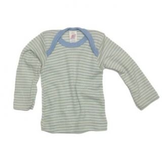 Baby Unterhemd langarm Wolle & Seide, Gr. 62/68 98/104, 2 Farben Bekleidung