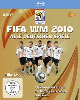FIFA WM 2010   Alle deutschen Spiele (4 Blu ray Box) Fussball Nationalmannschaft, Studio Hamburg (Alive) DVD & Blu ray