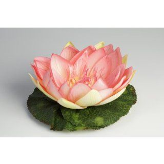 Kunstblume Schwimmender Lotus, Seerose,  17 cm Garten