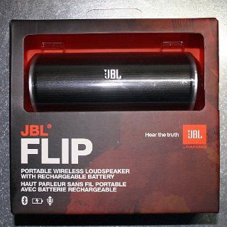 JBL Flip portabler Stereo Aktiv Lautsprecher mit Akku/Bluetooth/Bassreflex/Mikrofon schwarz Heimkino, TV & Video