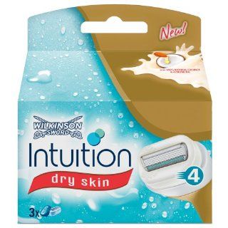 Wilkinson Sword Intuition Dry Skin Klingen, 3 Stck Drogerie & Körperpflege