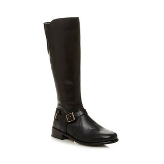 RJR.John Rocha Designer black leather buckle knee high boots
