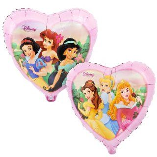 Folienballon Prinzessin Herz rosa bunt Disney Figuren ca. 45 cm ungefllt (Ballongas geeignet) Spielzeug