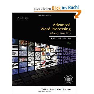 Advanced Word Processing, Lessons 56 110 Microsoft Word Susie H. VanHuss, Connie M. Forde, Donna L. Woo Fremdsprachige Bücher