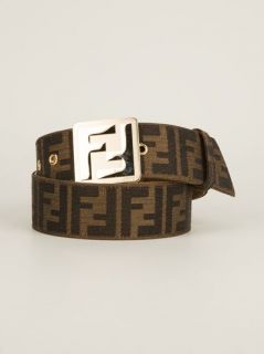 Fendi Vintage Logo Print Belt