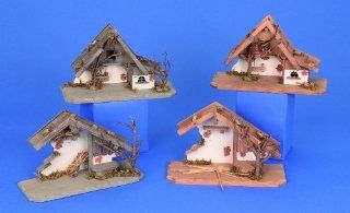 Holzhaus Modell Krippe 30cm Küche & Haushalt