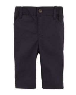 Soft Twill Pants, Navy, 3 12 Months