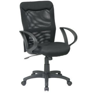 Office Star High Back Mesh Office Chair with Loop Arms 53603