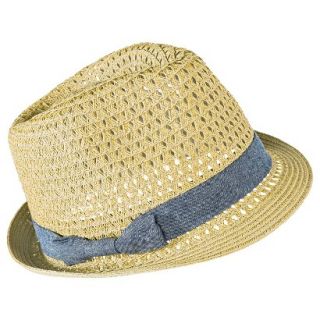 Mossimo Supply Co. Fedora Hat with Denim Bow Sash   Light Brown