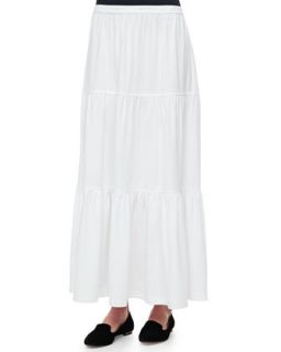 Tiered Long Skirt, Womens   Joan Vass