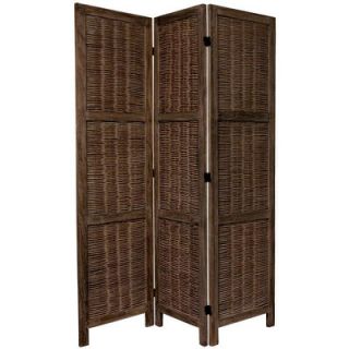 Oriental Furniture 67 x 42 Bamboo Tree Matchstick Woven 3 Panel Room