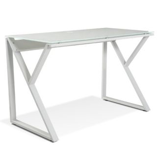 Jesper Office Tribeca Writing 223 Desk with White Glass Top