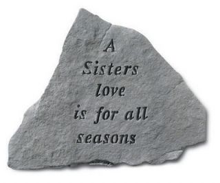 A Sister's Love Garden Stone   Garden & Memorial Stones