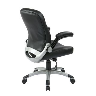 Eco Leather Executive Chair with Adjustable Padded Flip Arms by Office