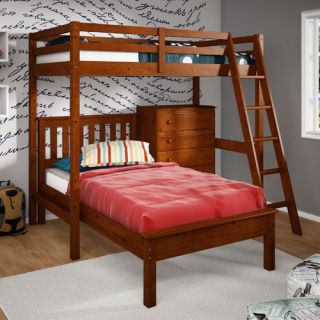 Donco Kids Donco Kids Twin Over Twin L Shaped Bunk Bed with 5 Drawer