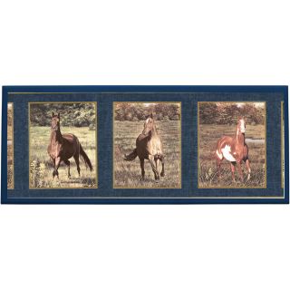 Majestic Horses Graphic Art on Plaque by Illumalite Designs