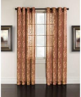 Arlee Home Fashions Cloister Ombre Embroidered Grommet Panel Pair   Curtains