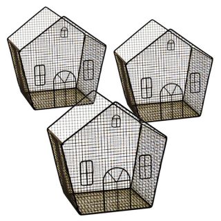 Wald Imports 8 inch Metal Wire House (Set of 3)   Shopping
