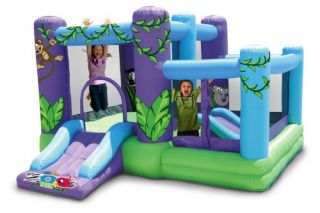 Kidwise Zoo Park Inflatable Bounce House with Ball Pit   Bounce Houses