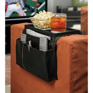 Ideas In Motion 6 Pocket Sofa Couch Arm Rest Organizer with Table Top