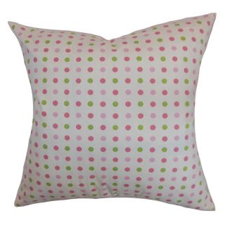 The Pillow Collection Baracua Dots Pillow   Watermelon   Decorative Pillows
