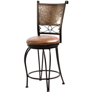 Oh Home Bailey Stamped Back Counter Stool, 24 Seat Height   16292780
